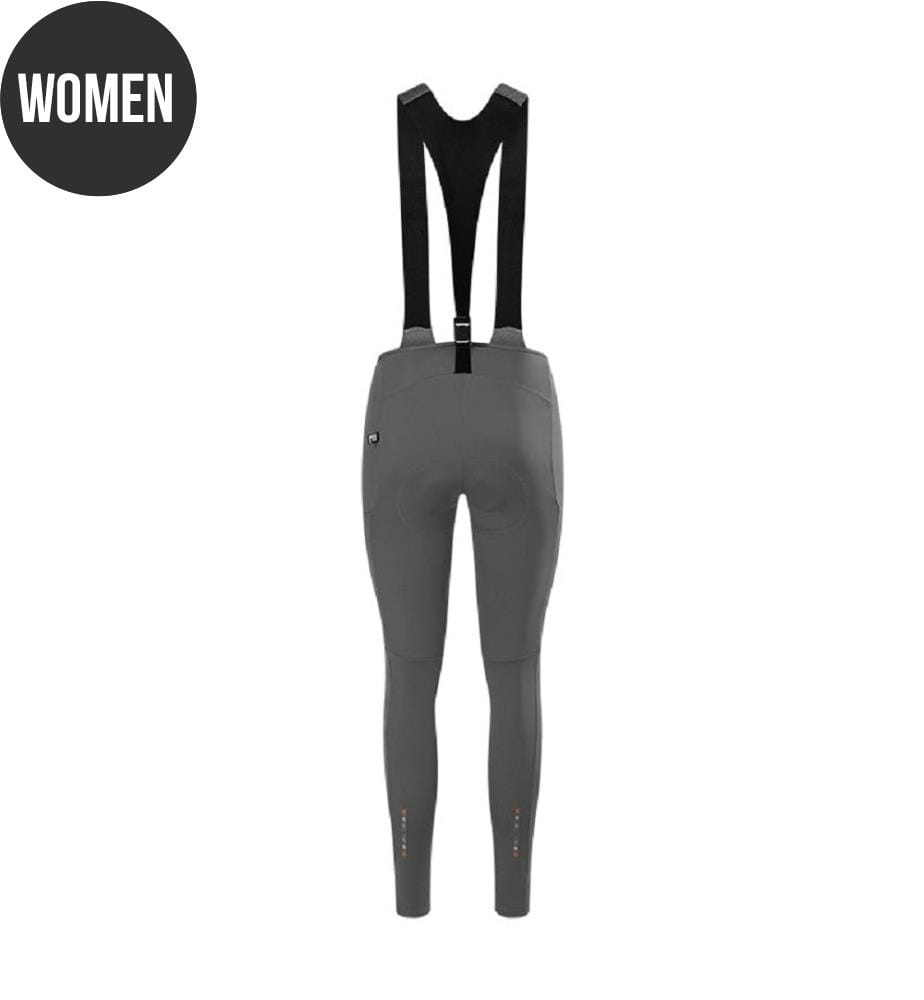 Pantaloncini lunghi termici con bretelle Visang - Grigio