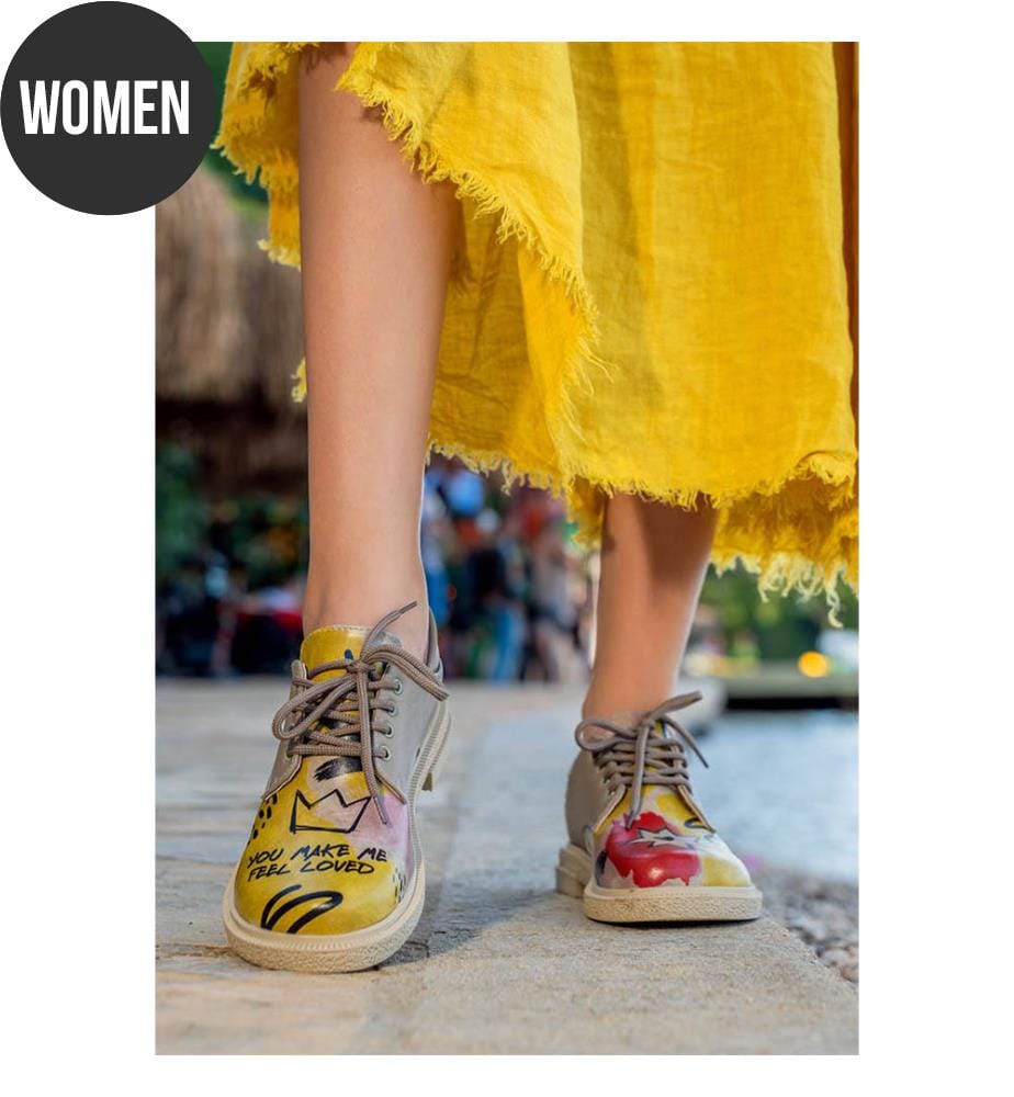 Chaussures Décontractées en cuir Végétal - La création du design de collage