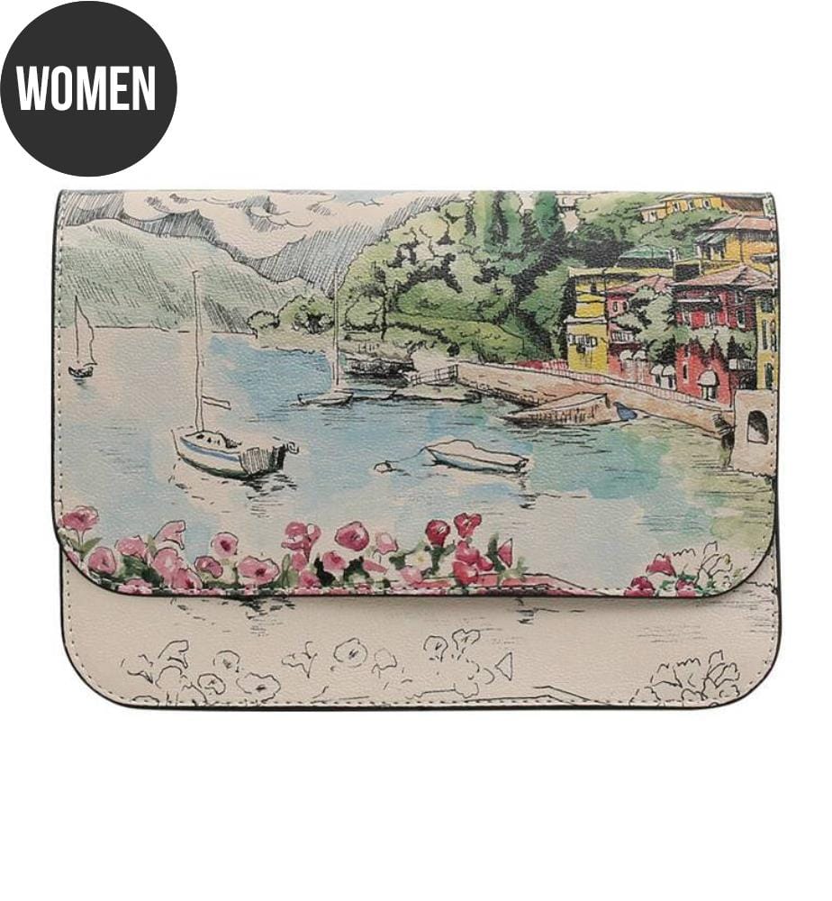 Sac à Main en cuir Vegan - 'Lago di Como' - Beige