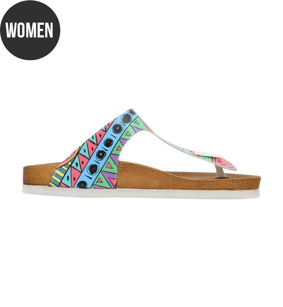 Flip-Flops Colors of Patterns - Multicolor