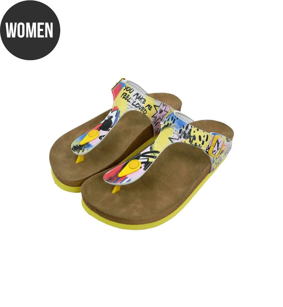 Flip-Flops Die Entstehung des Collage-Motivs - Multicolor
