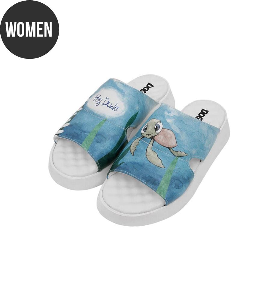 Pantoletten Caretta-Hey Dude-Motiv - Multicolor