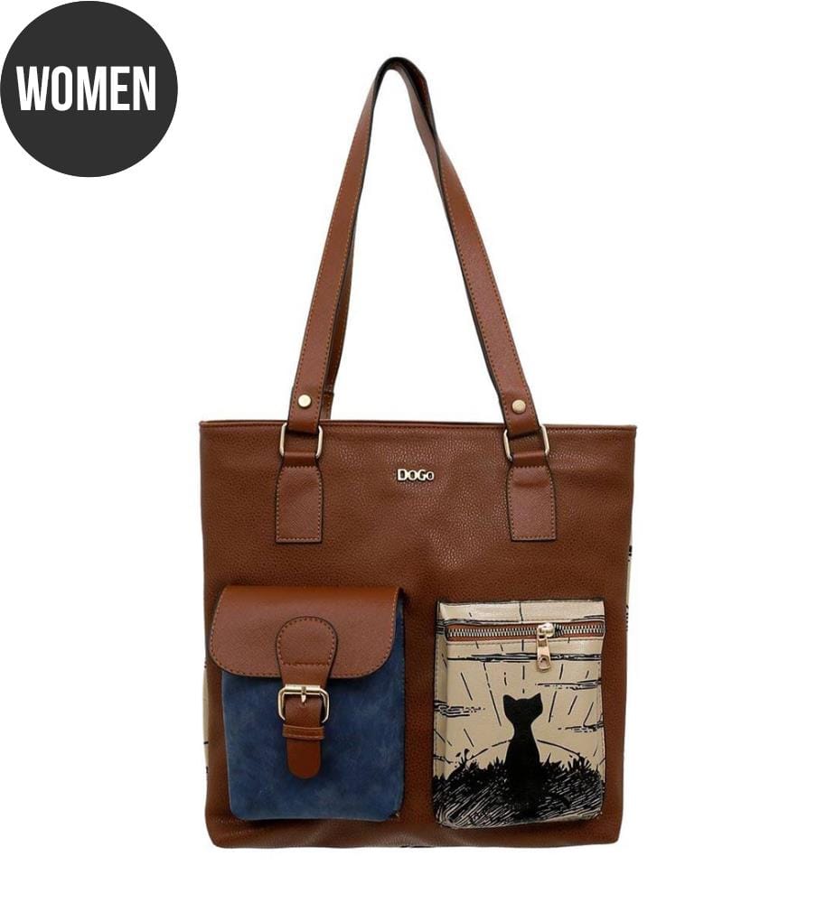 Sac à Bandoulière en cuir Végétal marron - Ne manquez jamais un coucher de soleil