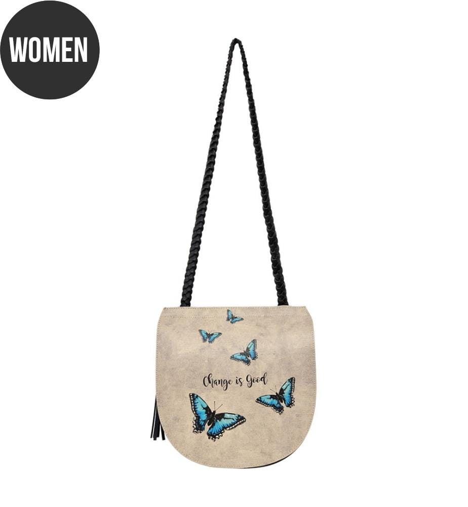 Shopping-Tasche Change is Good - Beige und Blau