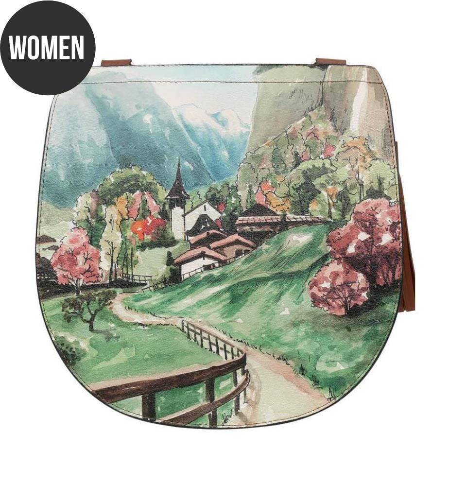 Sac à Main en Cuir végétal - Alpine Meadows Design - Multicolor