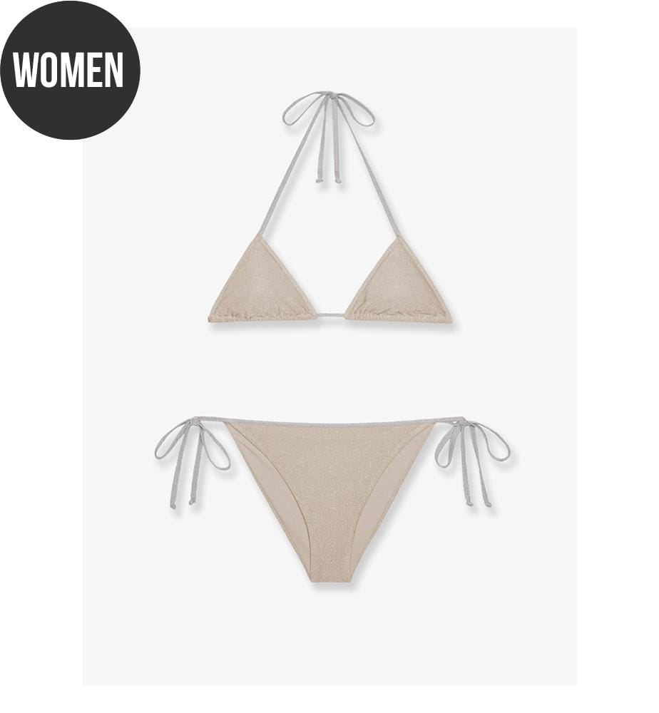 Viana lurex bikini - Gold And Silver