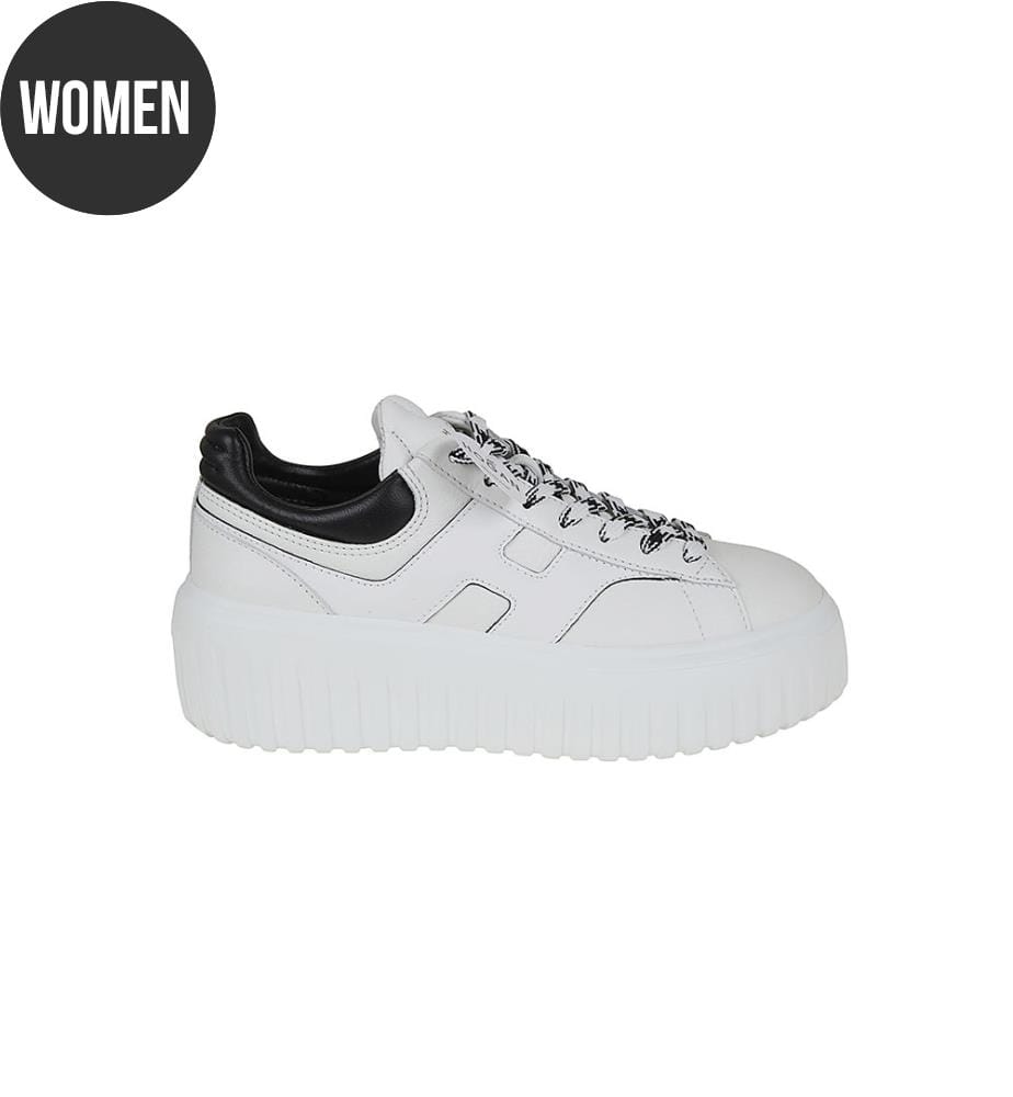 Baskets H-Stripes - White