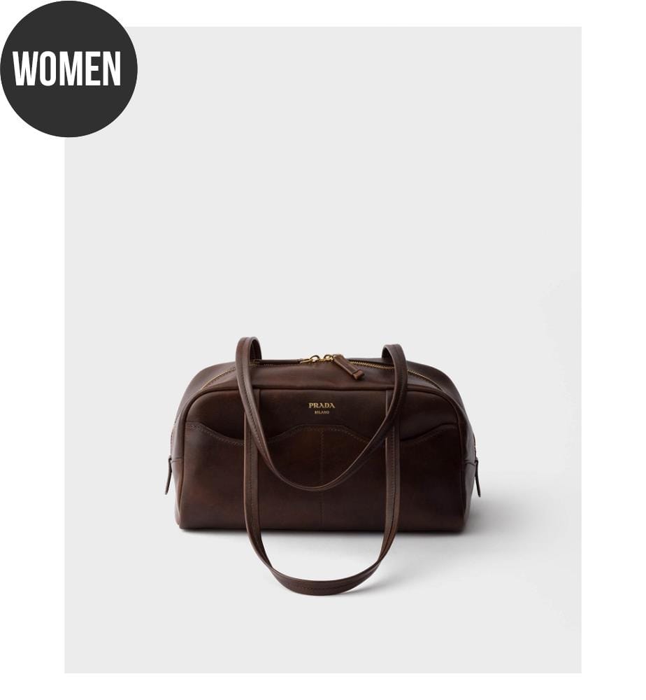Carry Large Sac à main en cuir antique - Marron