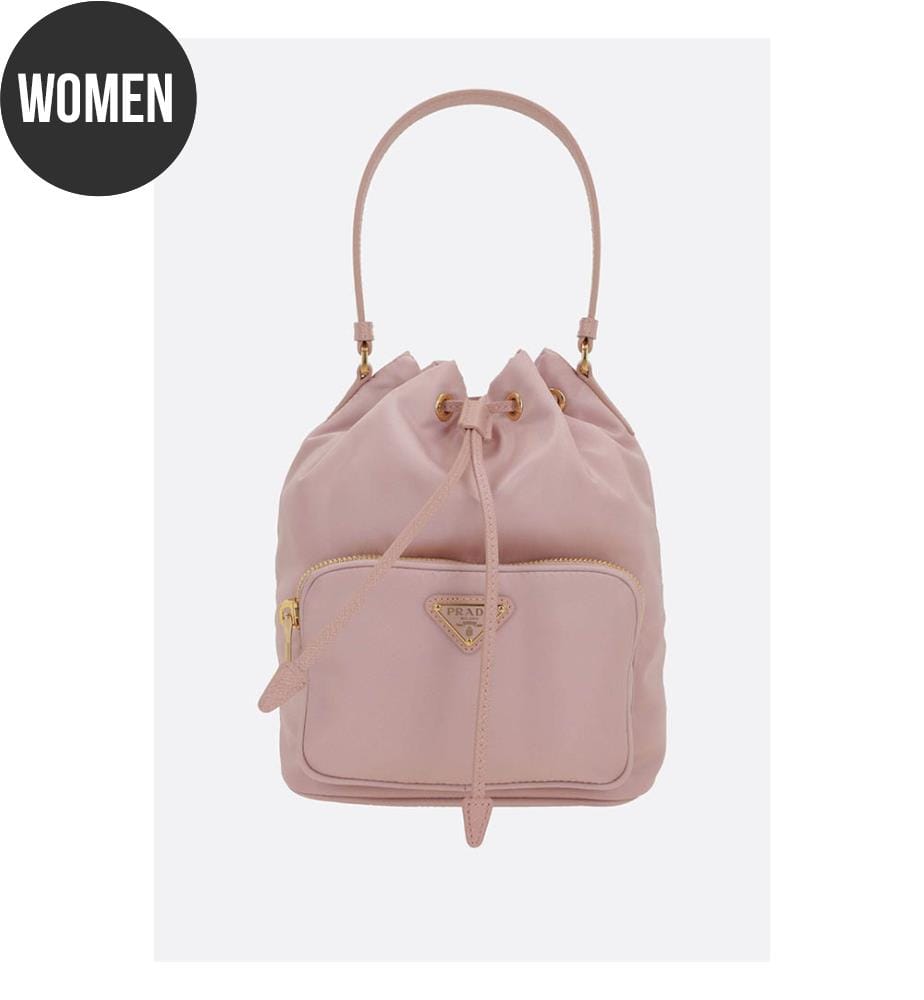 Re-Nylon Duet Bucket Bag - Pink