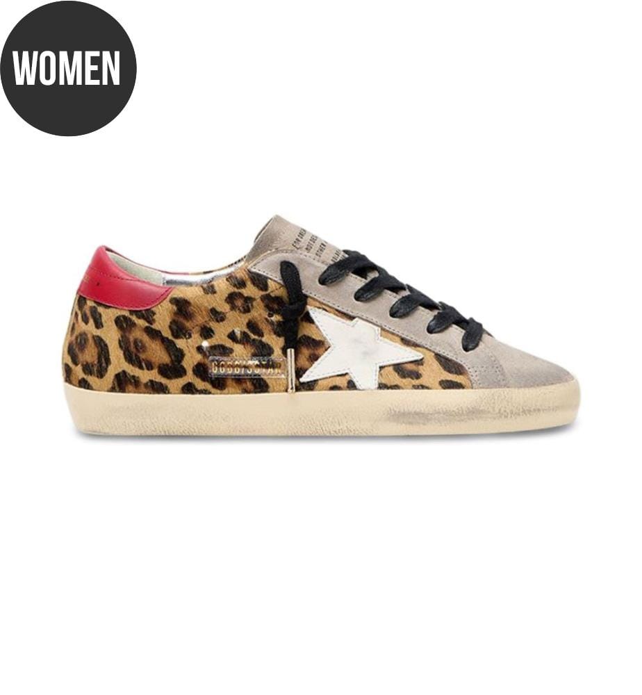 Super Star Leopard Sneakers - Leopard, Weiss und Rot