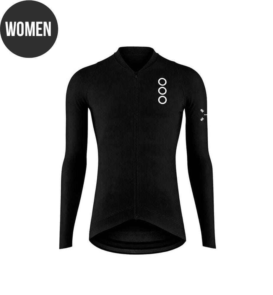 T- Shirt Langarm Hochleistung - Schwarz