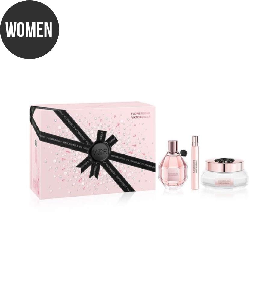 Eau de Parfum Viktor & Rolf Flowerbomb Coffret - 100 ml + Mini + Body Cream 200 ml
