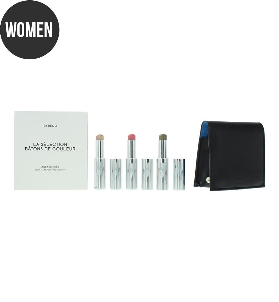 Set blu di 3 + astuccio in pelle: Solar Flare Flower Play Kumato Stick Visage 3*3,5g