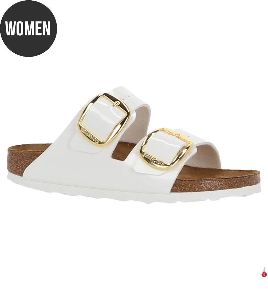 Pantoletten „Arizona Big Buckle“ - Weiss