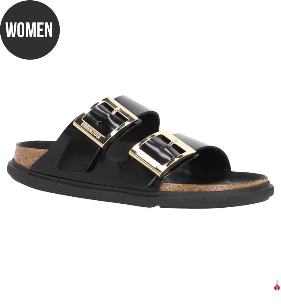 Pantoletten „Arizona Droplet Buckle“ - Schwarz