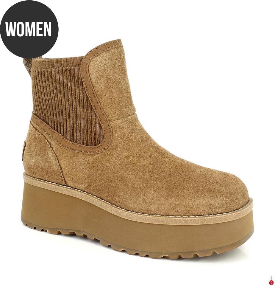 Chelsea-Boots Aus Gemischtem Leder - Braun
