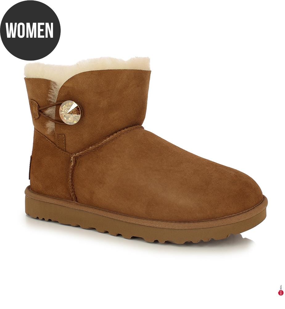 Stiefeletten Mini Bailey Button Bling - Hellbraun