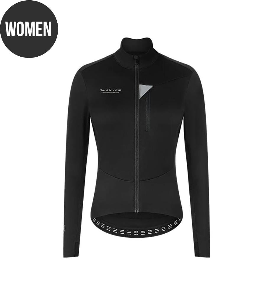 Radsport-Thermotrikot 6-16°C - Schwarz