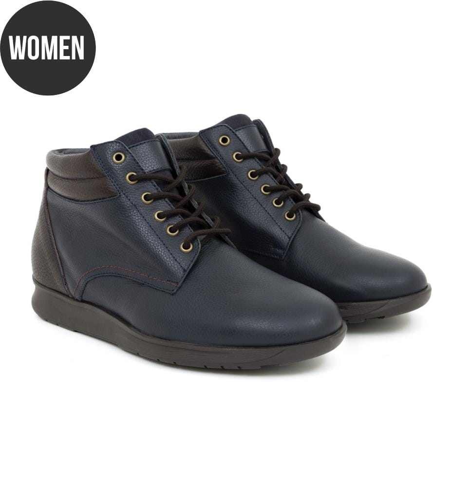 Lederstiefel - Blau