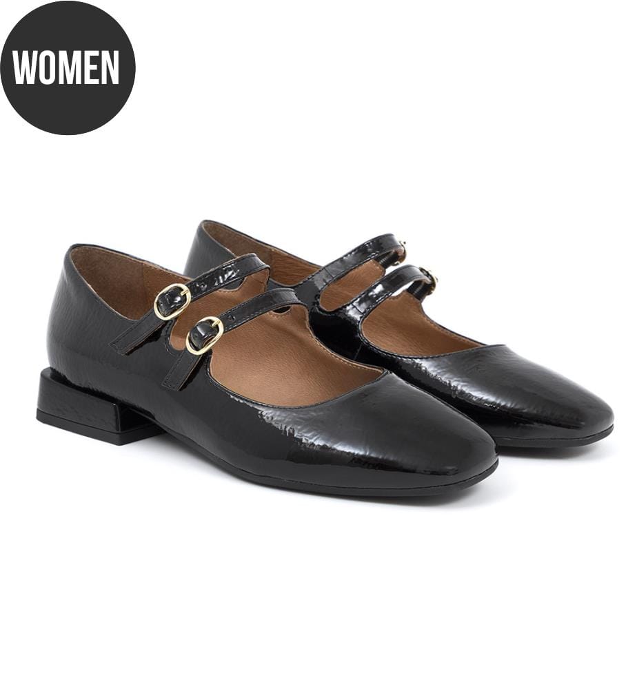 Lackschuhe zum Anziehen - Schwarz