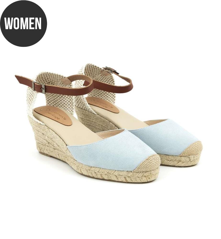 Espadrilles aus Wildleder - Blau