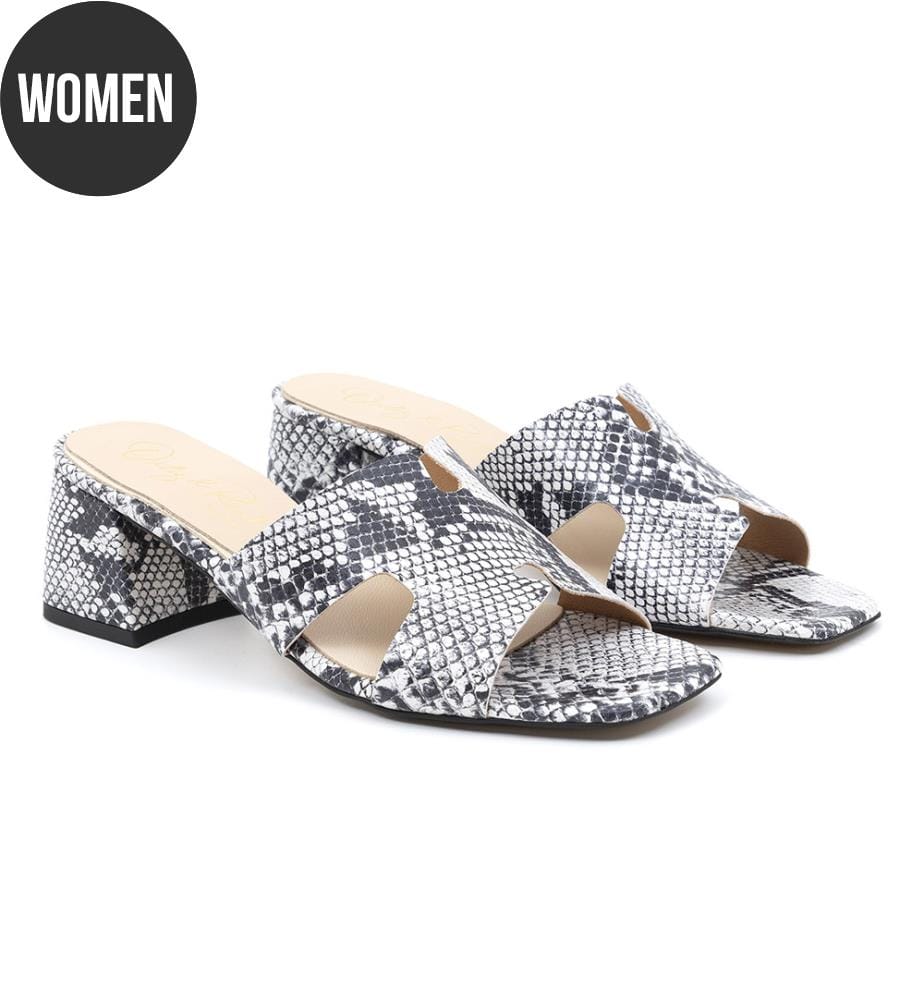 Leder-Sandalen - Weiss