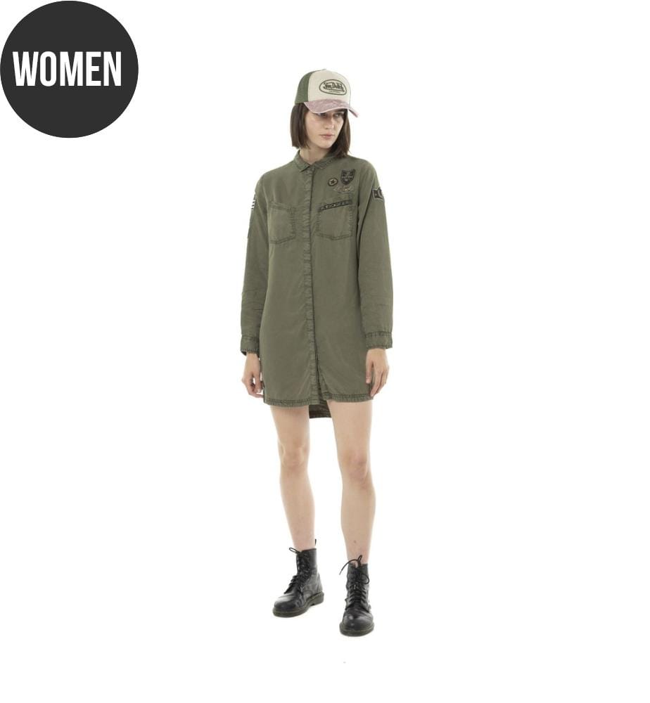 Chem Shirt Dress - Beige