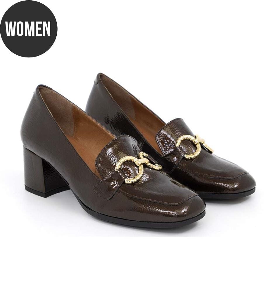 Dressing-Schuhe aus Leder - Bronze