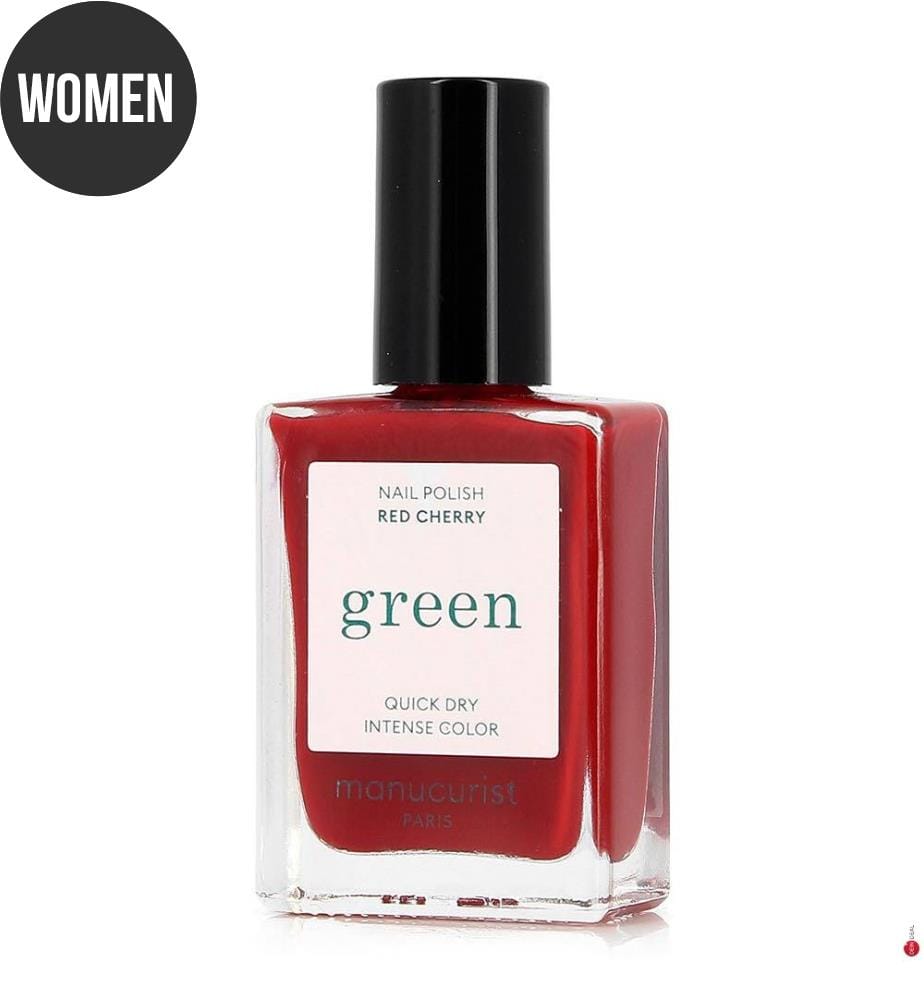 Smalto per unghie verde rosso ciliegia - 15 ml