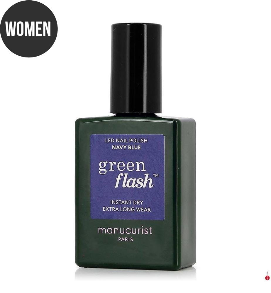 Smalto semipermanente Navy Blue Green Flash - 15 ml