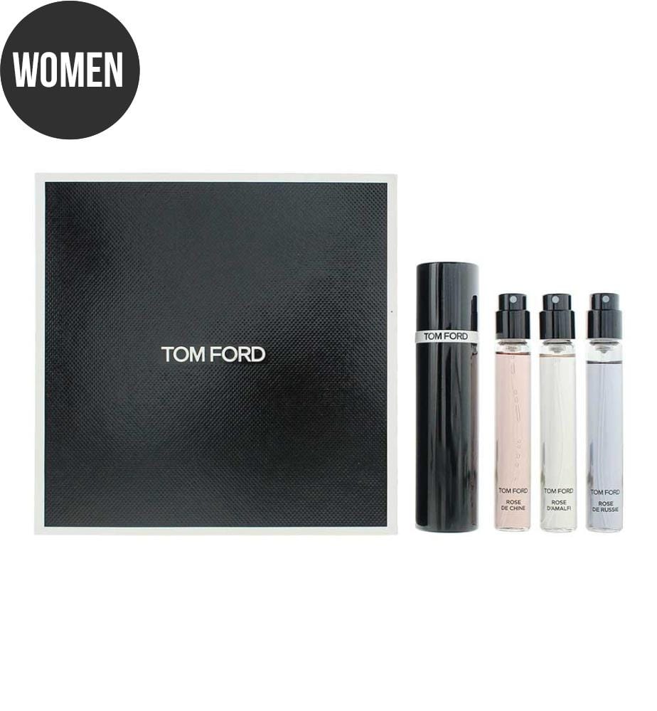 Lot de 3 Gift Set : Tom Ford Private Blend Roses: Eau de Parfum Rose D'Amalfi - 10ml + Eau de Parfum Rose De Chine - 10ml + Eau de Parfum Rose De Russie - 10ml