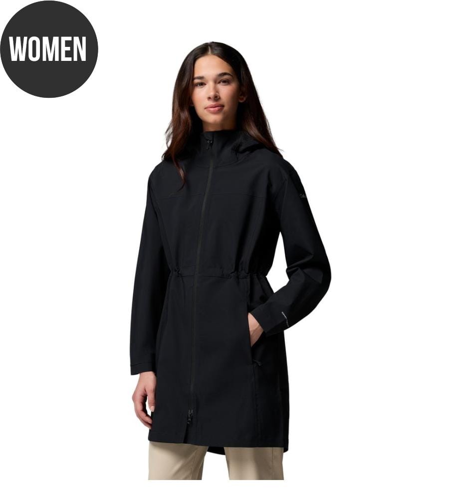 Lange wasserdichte Jacke Weekend Adventure™ II - Schwarz
