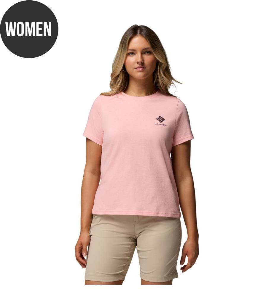 Rolling Bend™ T-Shirt mit Grafikdruck - Rosa