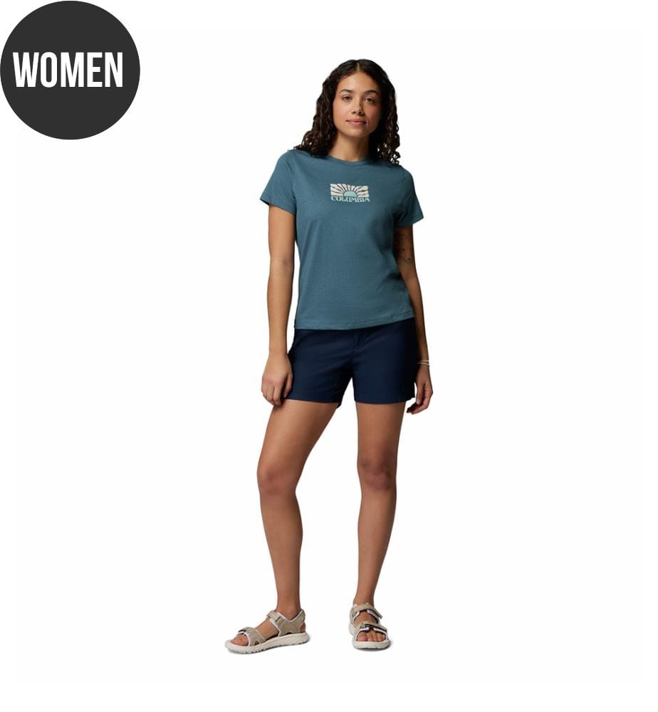 Figurbetontes T-Shirt mit Ruby Springs™-Motiv - Blau