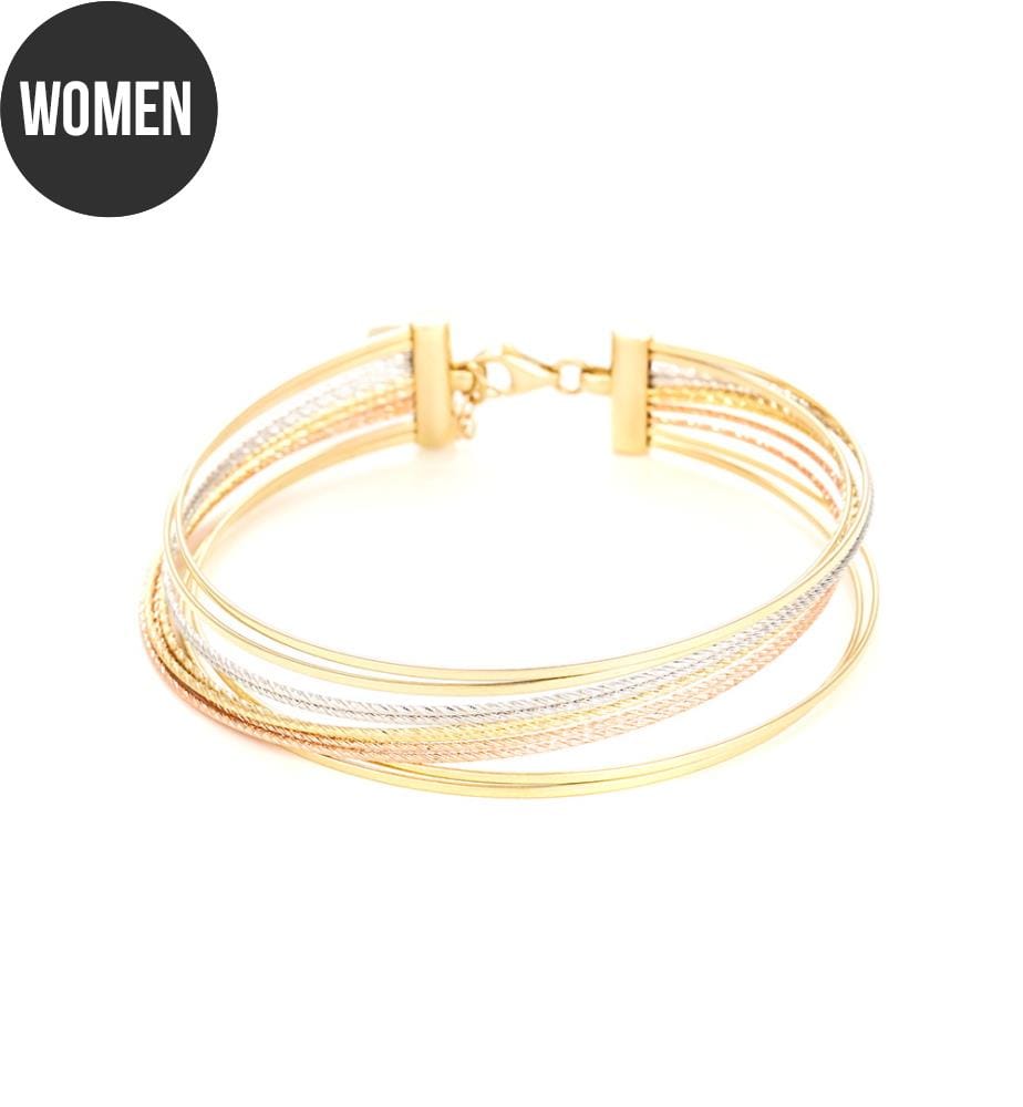 Fabiola Bracelet - Tricolor Gold 375/1000