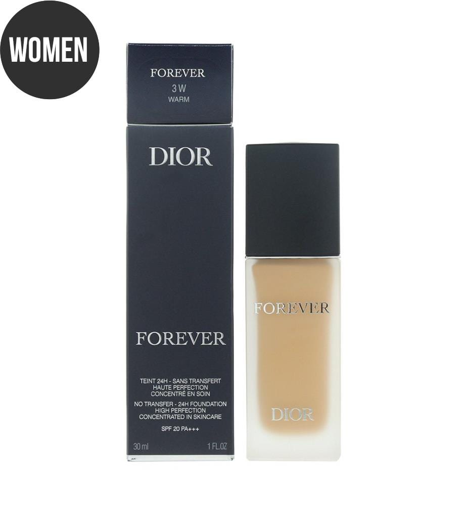 Fond de teint Dior Forever 24H Clean Matte, teinte n° 3W Warm - 30 ml