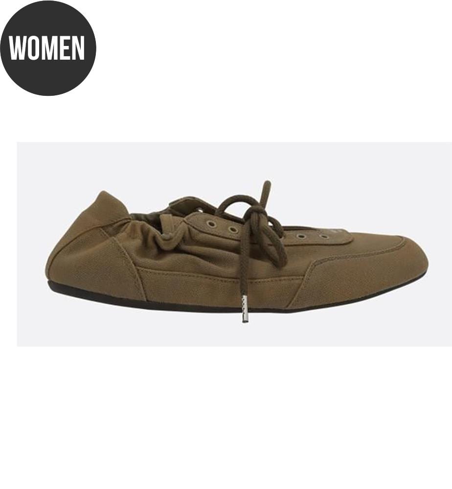 Scarpe da ginnastica Collapse in tela - Verde militare