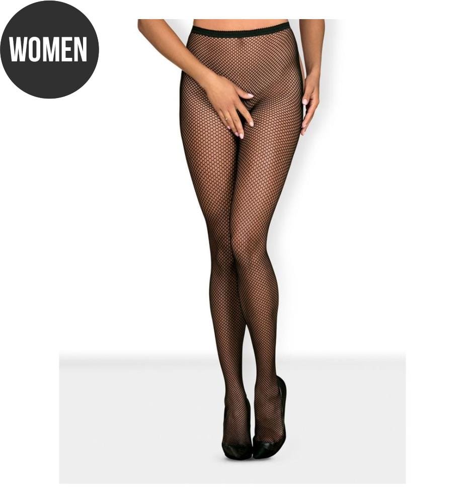 Offene Strumpfhose - Schwarz