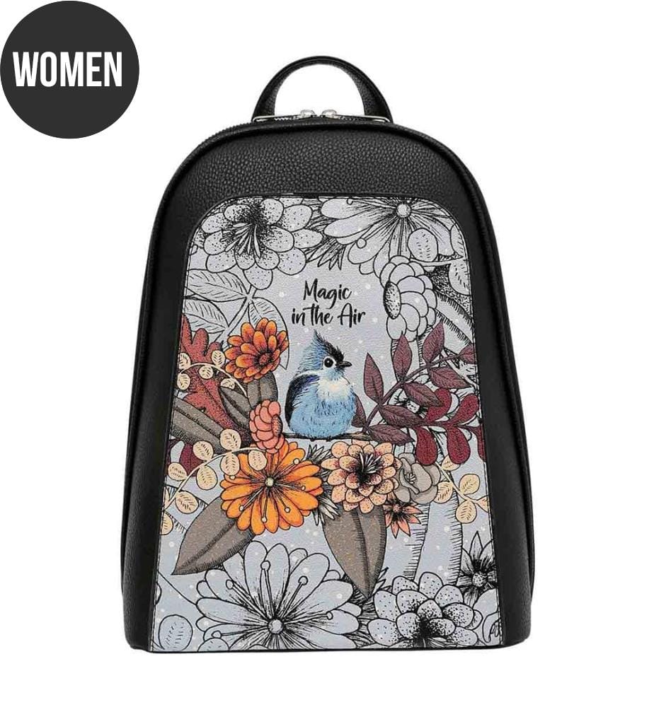 Vegan Leather Backpack- Magic in the Air - Multicolor