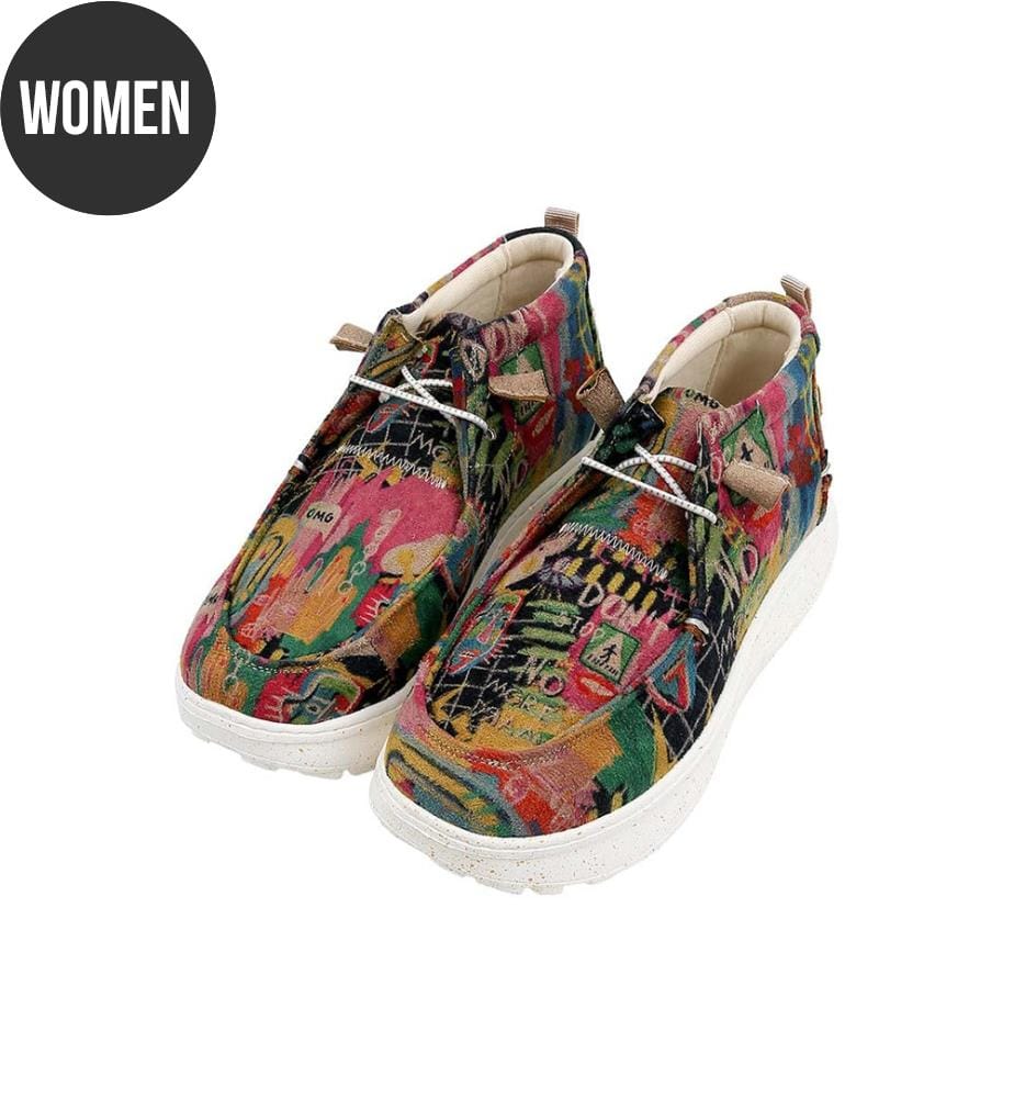 Mehrfarbige Stiefel aus veganem Leder - No More Drama Design