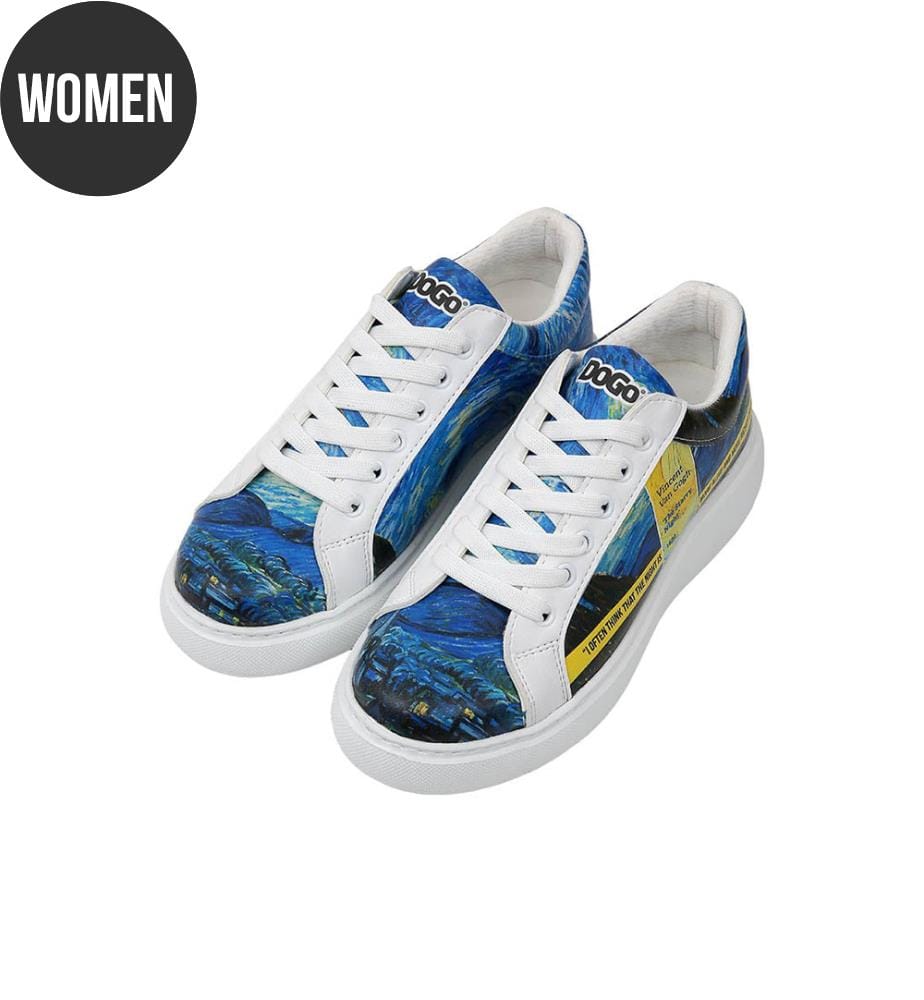 Sneakers Vincent van Gogh Die sternenklare Nacht Muse Motiv - Multicolor