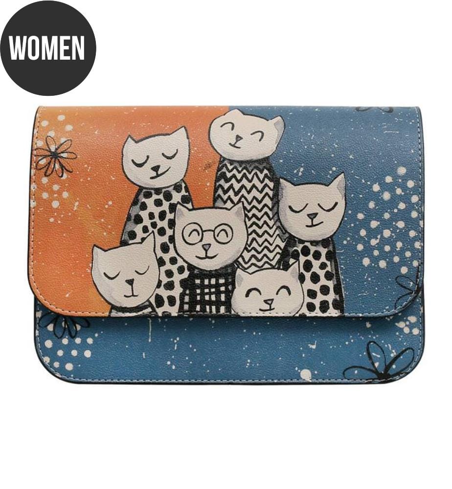 Sac à Main vegan Portrait de famille - Marine