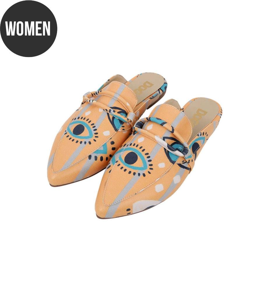 Hausschuhe aus veganem Leder in Orange - See You Design