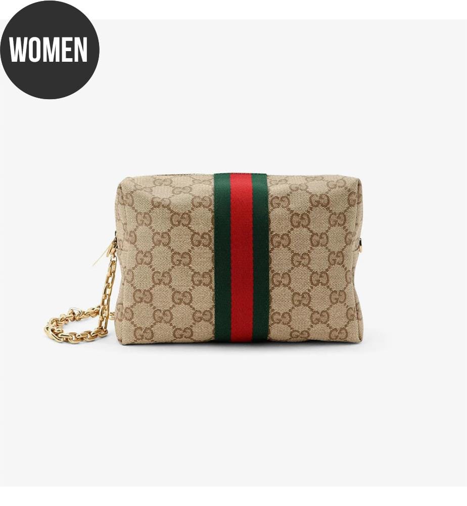 Sac pour appareil photo Mini avec détail en toile - Sable et marron foncé