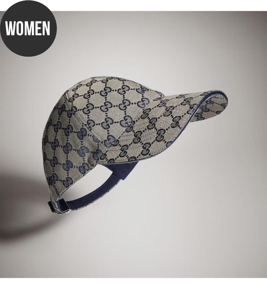 Cappellino da baseball in tela di cotone - Beige e blu