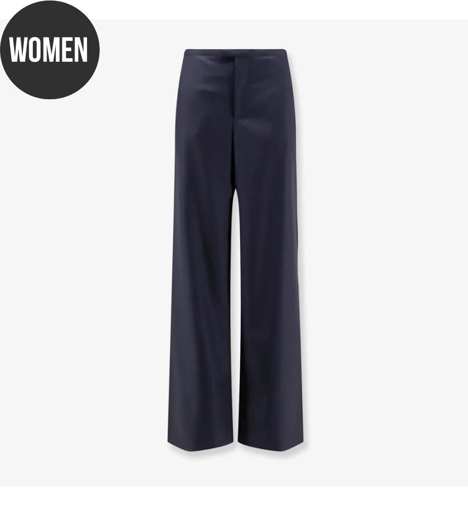 Pantaloni in lana leggera - Blu