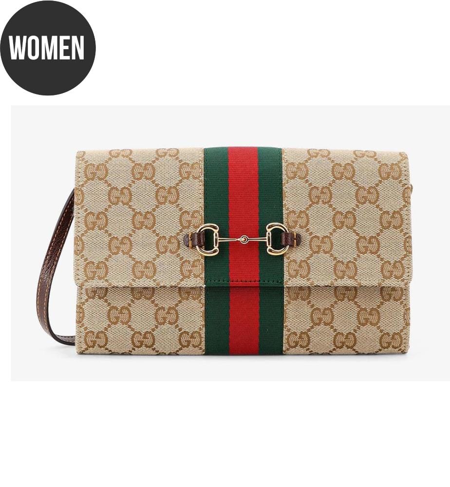 Mini borsa Horsebit Web  - Beige