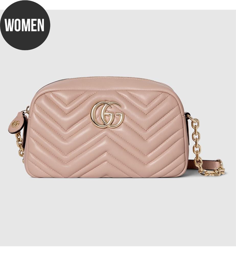 Kleine Kameratasche - Rosa Beige