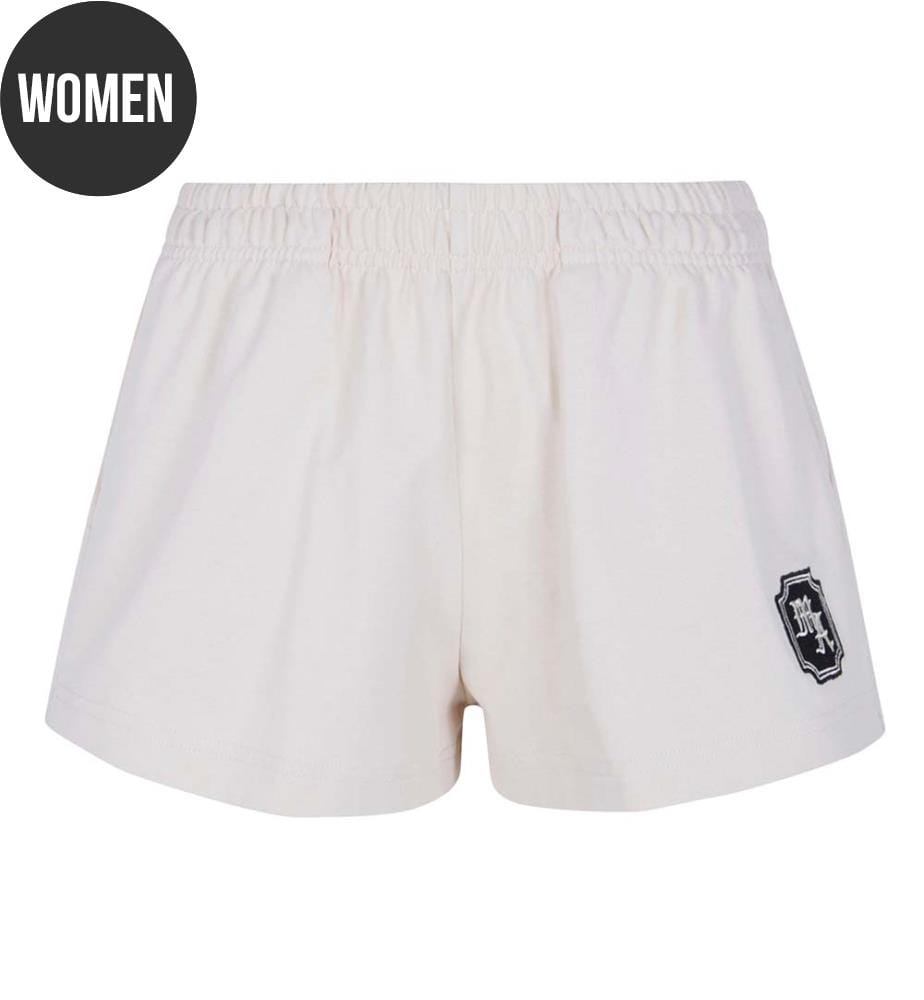 „Ma Chateau“ Sweatshorts – Weiss