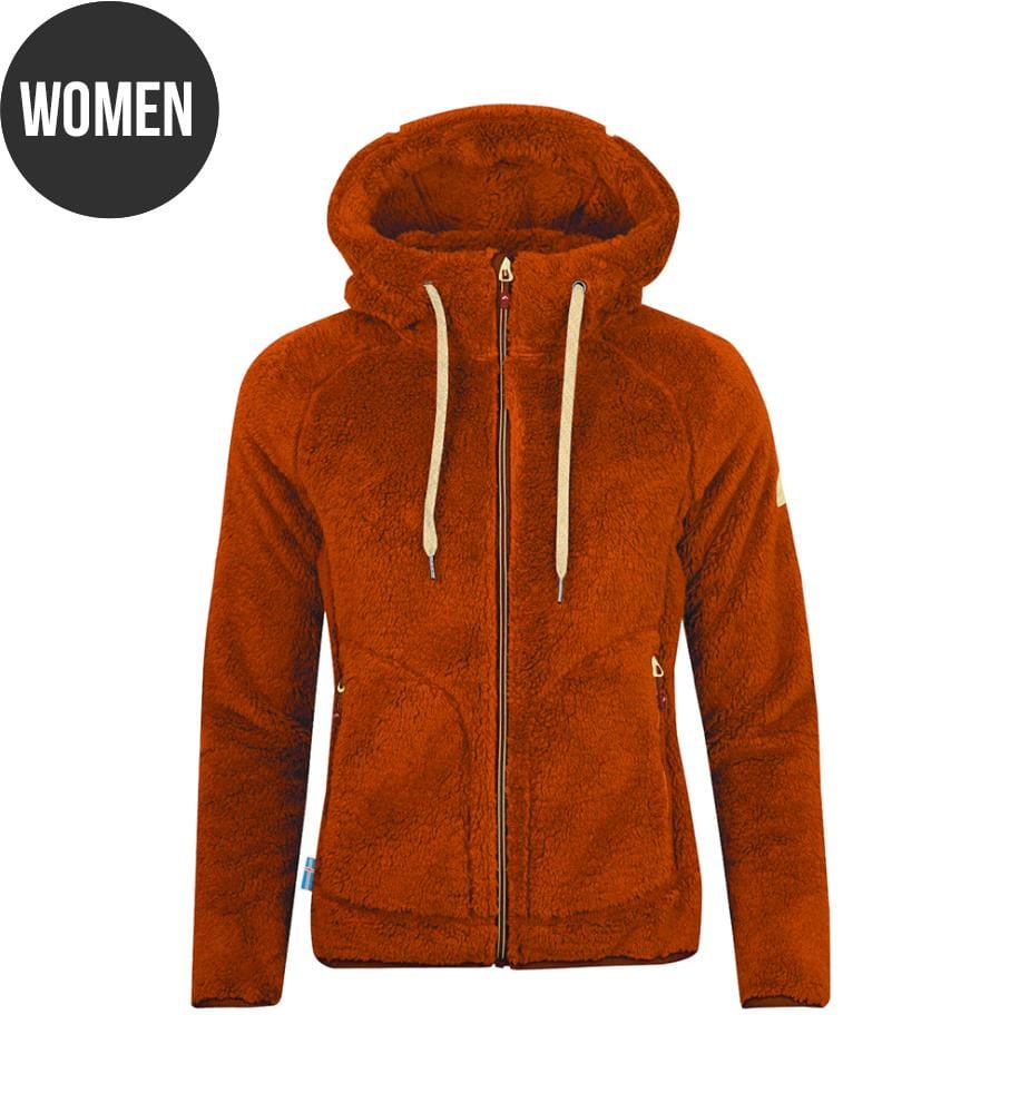Fleece-Jacke 'Glymur' - Rust And Light Beige